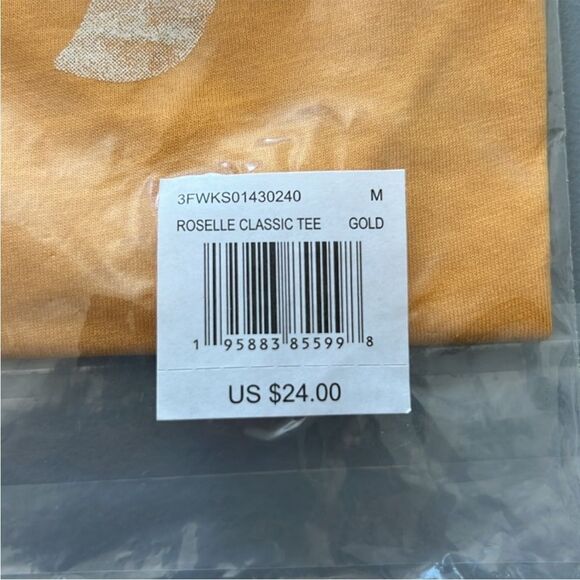 New Reef ROSELLE CLASSIC TEE GOLD Size M - Picture 7 of 8
